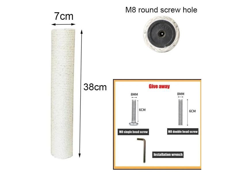 Pet Cat Scratching Post For Cat Tree DIY Cat Climbing Frame Replacement Post Carousel 1