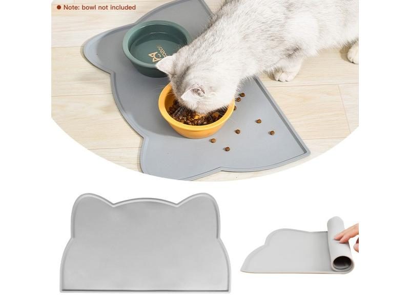 Waterproof Pet Mat For Dog Cat Solid Color Silicone Pet Food Feeding Pad Pet Carousel 2
