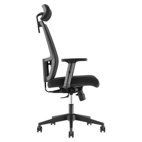 Buro Mantra Ergonomic Task Chair with Armrest, Headrest, Black Nylon Base, As... Carousel 2