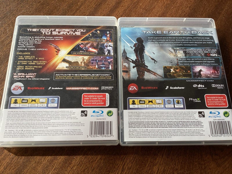 Mass Effect 2 and 3 - PS3 games Carousel 2