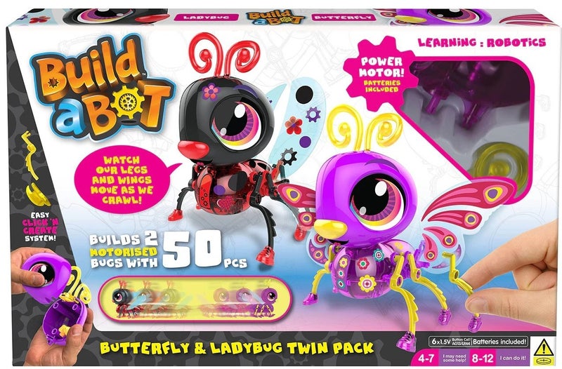 Build-a-Bot: Bugs Twin Pack - Ladybug & Butterfly Carousel 1