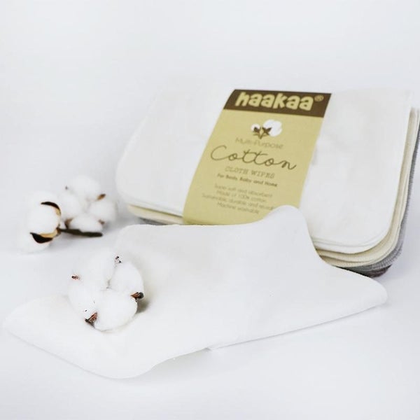 Haakaa: Cotton Cloth Wipes- 20×20cm (8pcs) Carousel 1
