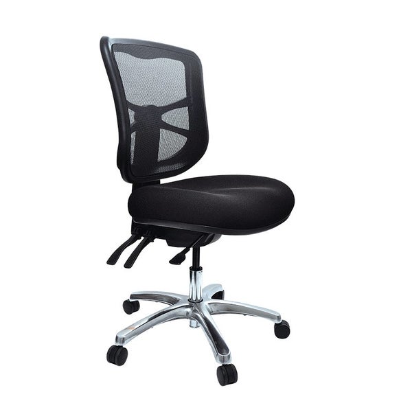 Buro Metro Ergonomic Office Chair, Polished Aluminium Base, Mesh Back Carousel 1