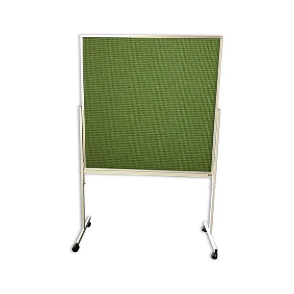 900mm High Double Sided Pinboard with Standard Fabric on Stand with Wheels (C... Carousel 1