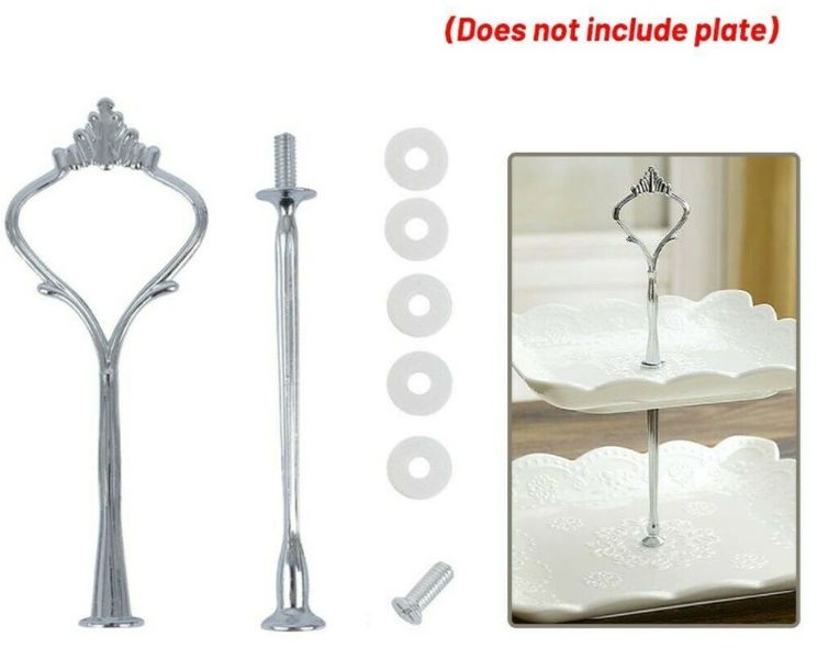 2 Tier Cake Plate Stand Fitting Set Carousel 1