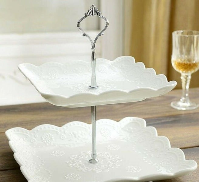 2 Tier Cake Plate Stand Fitting Set Carousel 2
