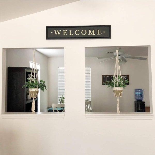 2PCS Macrame Plant Hanger Cotton Rope Plant Holder Basket A02 Carousel 7