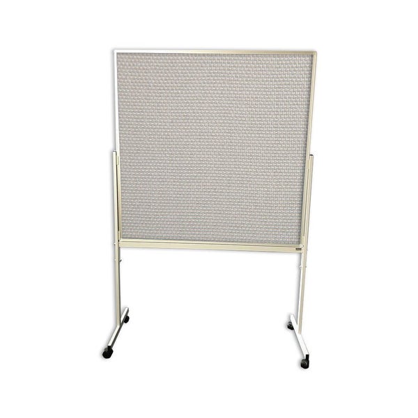 900mm High Double Sided Pinboard with Standard Fabric on Stand with Wheels (C... Carousel 6
