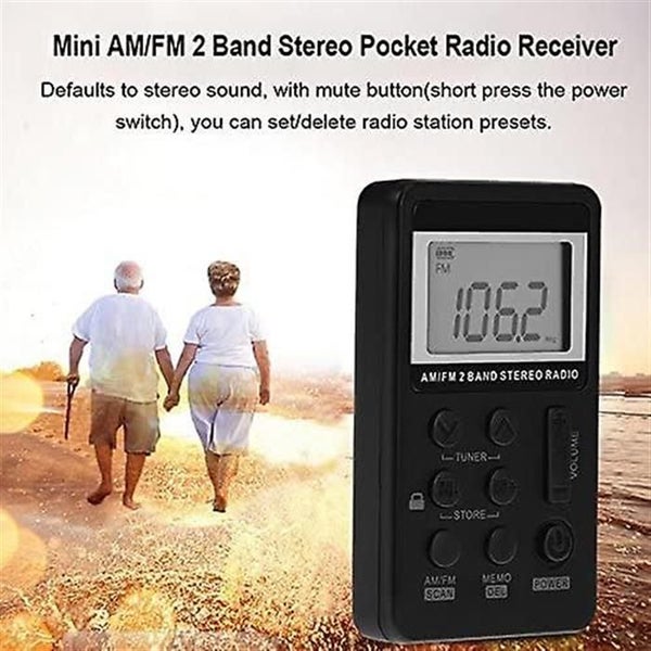 Am/fm Pocket Radio, Portable Digital Tuning Stereo Walkman Radio With Recha Carousel 1