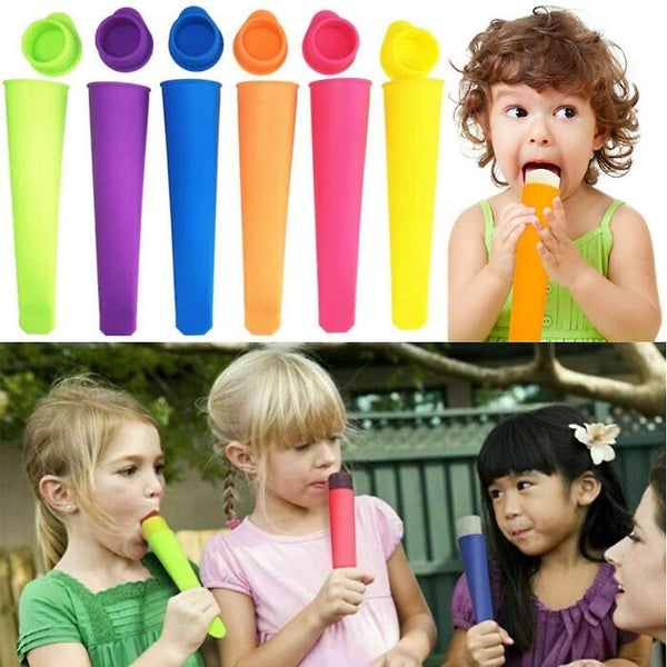 Ice Pop Mould - 6 Pcs Silicone Popsicle Moulds Ice Molds With Lids Carousel 1