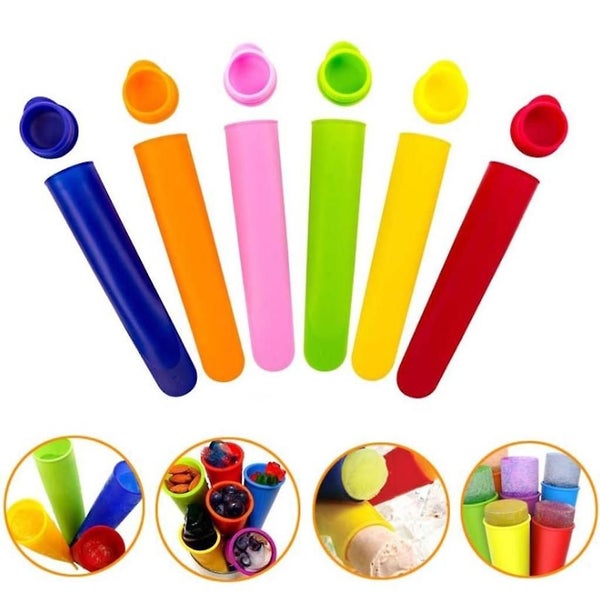 Ice Pop Mould - 6 Pcs Silicone Popsicle Moulds Ice Molds With Lids Carousel 2