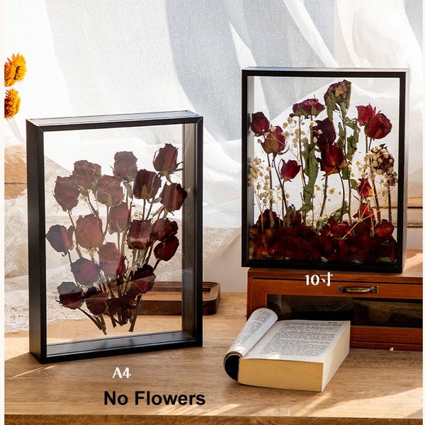 4cm Deep Transparent Shadow Box Frames Bouquet Display Flower Case Carousel 1