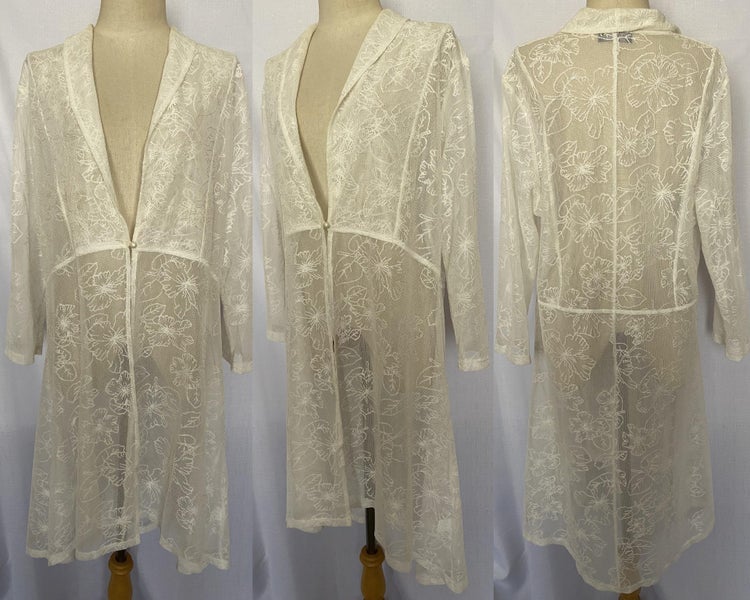 *MERRIC* ESSENTIAL LIGHTWEIGHT LONG LINE LACEY CARDI PLUS SIZE (18) Carousel 1