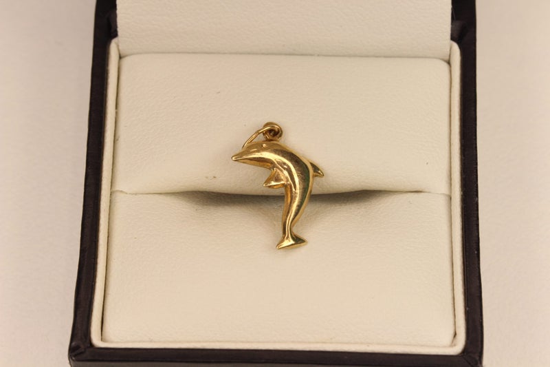 9ct Gold ‘Dolphin’ pendant / charm Carousel 2