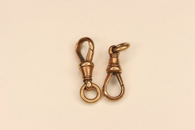 Antique 9ct Gold fob clips Carousel 2