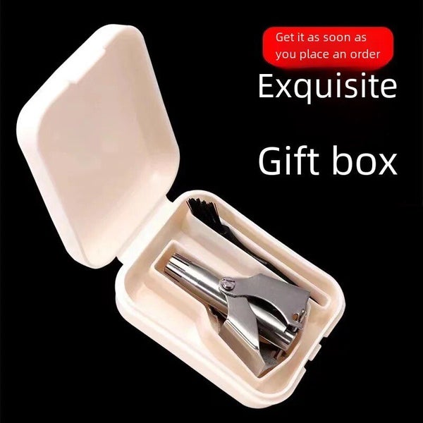 Stainless Steel Manual Nose Ear Grooming Kit Washable Mechanical Carousel 1