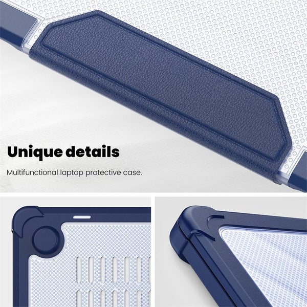 MacBook Air 13.6 inch 2025 M4 A3240 Starry Hard Shell Case-Navy Blue Carousel 8