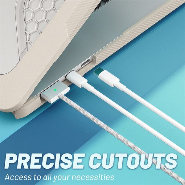 MacBook Air 15 inch Case 2023-2024 Heavy Duty Honeycomb Hard Shell-Khaki Carousel 8