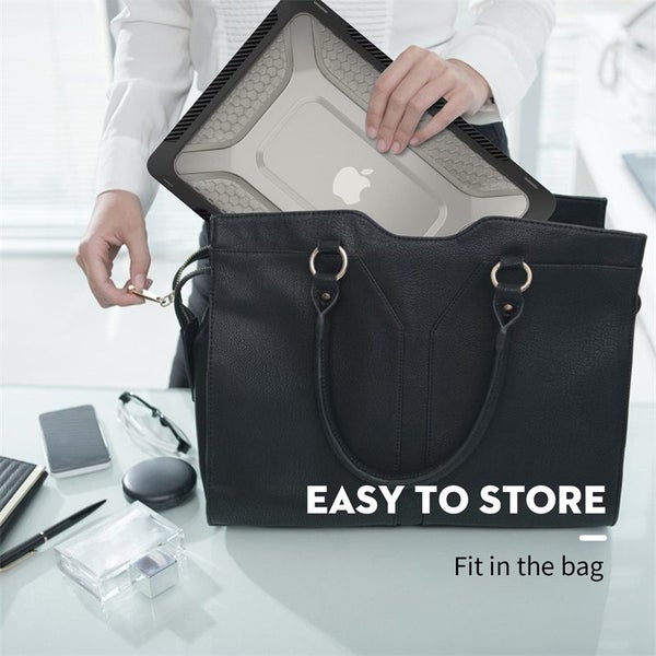 MacBook Air 13.6 inch 2025 M4 A3240 Heavy Duty Honeycomb Hard Shell-Black Carousel 8