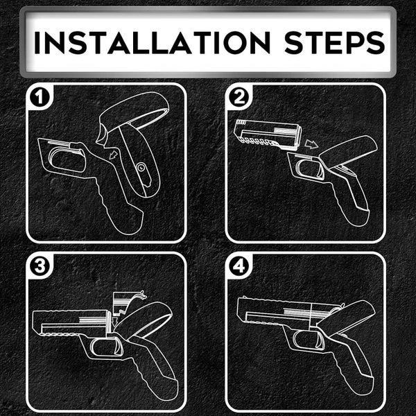 VR Game Gun for Oculus Quest 2 Controllers Pistol Case62969121901442114