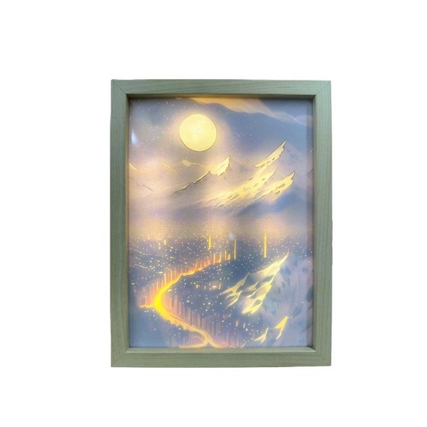 LED Desktop Light up Frame - Mountains Carousel 1