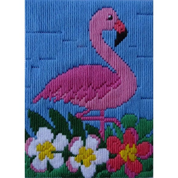 Beutron Long Stitch Kit Kids Beginner Flamingo Carousel 1