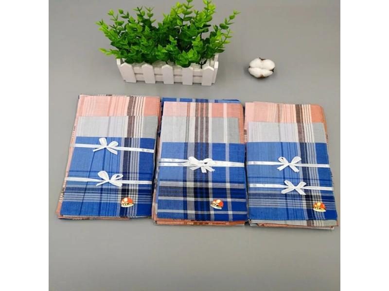 NEW Cotton Printed Men's 5PCS 38cm Square/triangle Towel With Pocket Scarf Hand Carousel 1