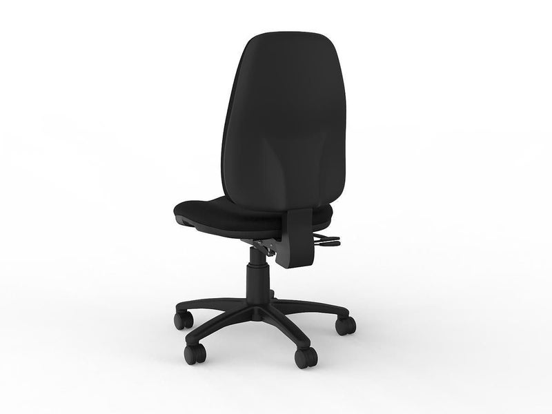 Knight's Strauss 3 Lever Black Leather Task Chair Carousel 2
