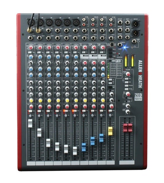 ZED12FX Rack Mixer 6 Mono+3 St 3 Aux USB Interface+FX Carousel 1