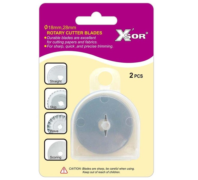 28mm Universal Rotary Cutter Blade 2pk Carousel 1