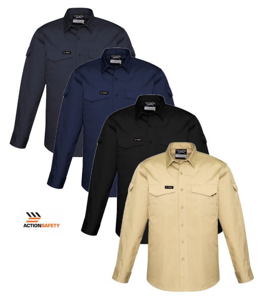Syzmik Rugged Cooling Mens Shirt LS - 4 Colour Options - Sizes XXS to 7XL Carousel 1