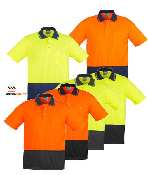 Syzmik Unisex Hi Vis Basic Polo - 6 Colour Options - Sizes 2XS to 7XL Carousel 1