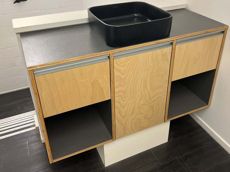 Ex-Showroom Plywood Vanity with birch veneer ply door fronts Carousel 1