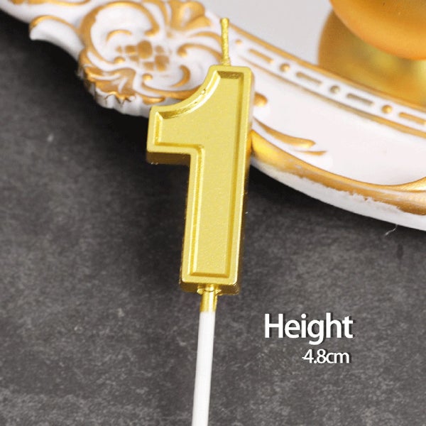 Cake Topper Cake Decorating Cupcake candle Gold #1 *Local Clearance* Carousel 1