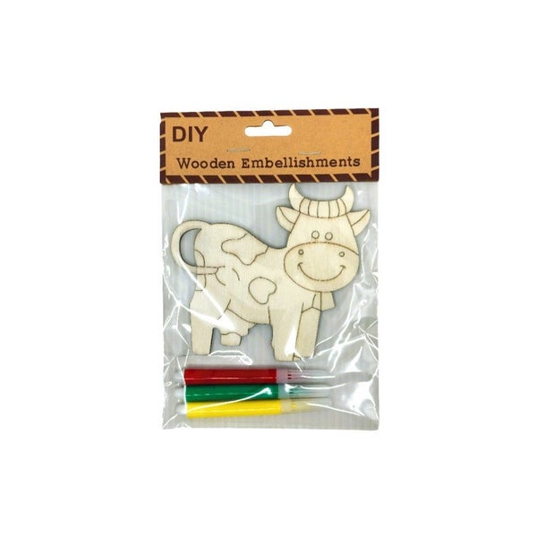 DIY Mini Wood Craft Cutout- Cow Carousel 1