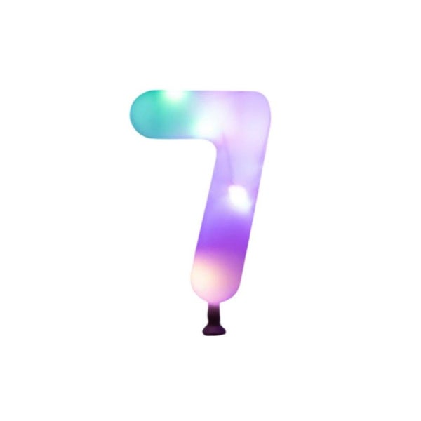 LED Cake Topper - Number 7 Carousel 1