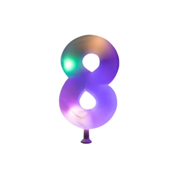 LED Cake Topper - Number 8 Carousel 1