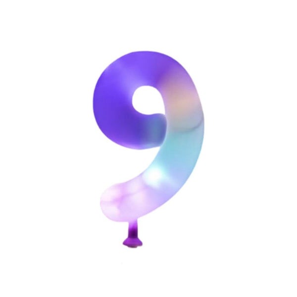 LED Cake Topper - Number 9 Carousel 1
