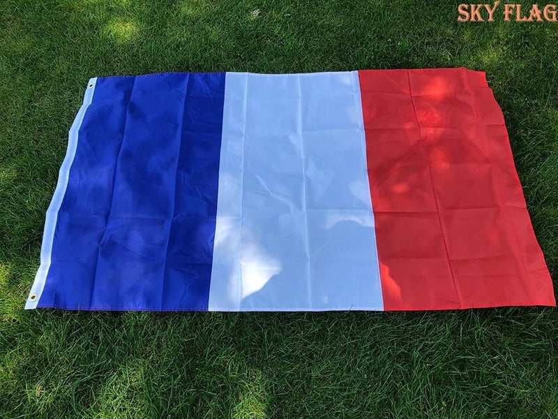 SKY Flag Great France Flag 90*150cm Hanging Blue White Red Fr Fr French Carousel 1