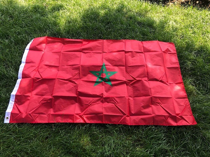 SKY FLAG Morocco Flag 90x150cm Polyester Hanging For Home Decoration Carousel 1