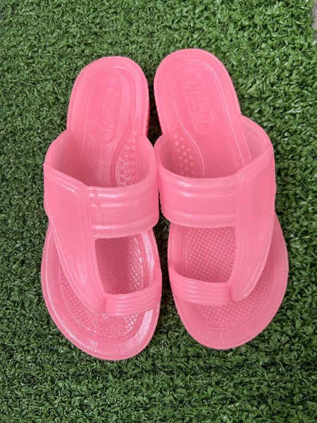 Brand new!! Kid's Sandals "Gyosan" Night light PINK size UK 1L (JP 20cm) Carousel 1