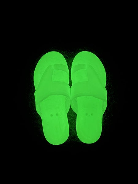 Brand new!! Kid's Sandals "Gyosan" Night light GREEN size UK 2L (JP 21cm) Carousel 5