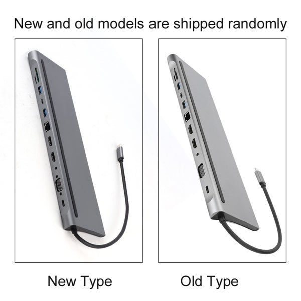 Docking TypeC to Dual HDMI Same Screen Display USB VGA PD RJ45 Docking Station Carousel 3