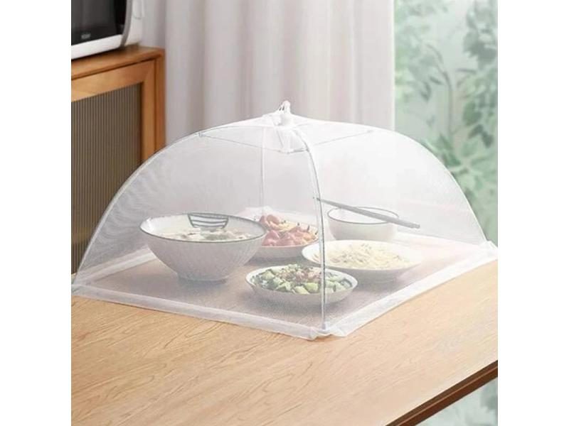 Foldable Food Dust Cover Vegetable Dish Insect Proof Mesh Large Capacity Dish Carousel 2