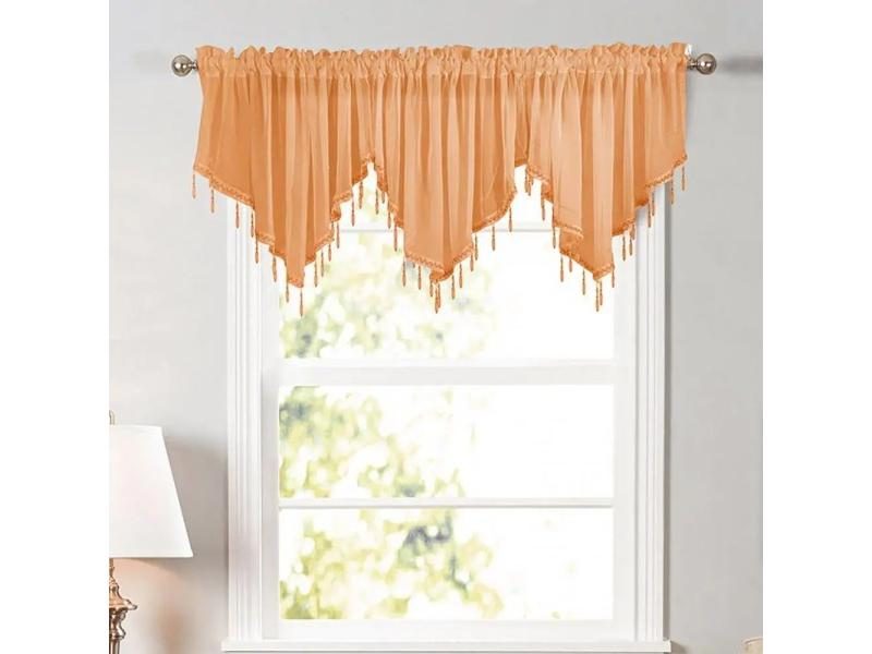 Kitchen Short Curtain Window Valance Drape Home Cortinas Para Ventanas Carousel 2