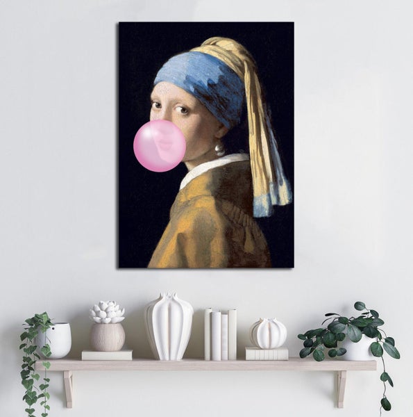1 PANEL FREE SHIPPING - Large Canvas Art Print - Bubblegum Carousel 5