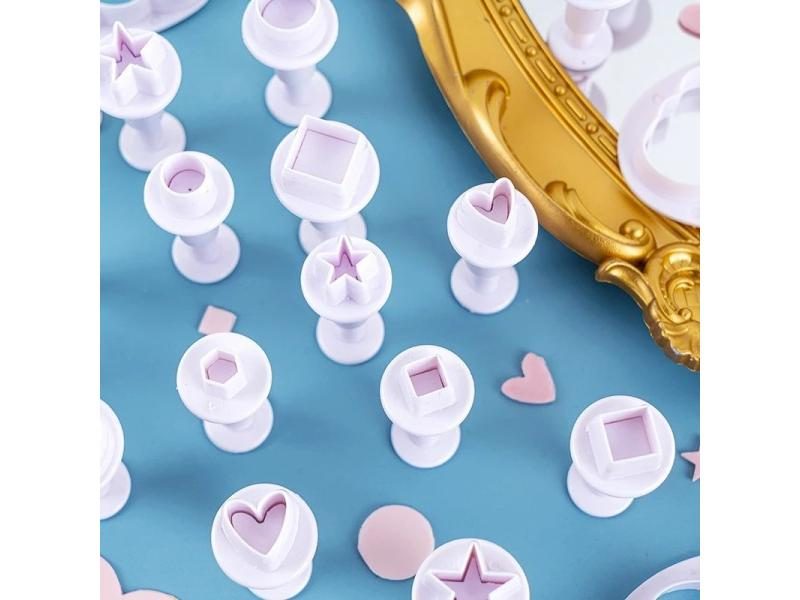 3/4Pcs Ceramic Cutting Mold Clay Polymer Pottery Sculpture Cutter Heart Star Carousel 2