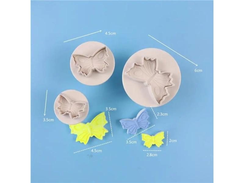 3/4Pcs Ceramic Cutting Mold Clay Polymer Pottery Sculpture Cutter Heart Star Carousel 1
