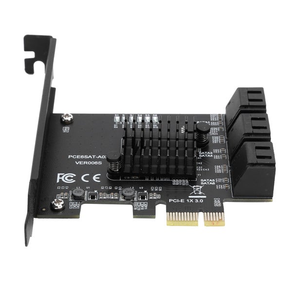 Expansion Card PCI-E to 6-Port SATA3.0 Hard Disk 6G ASM1166 Master GEN3 Carousel 3
