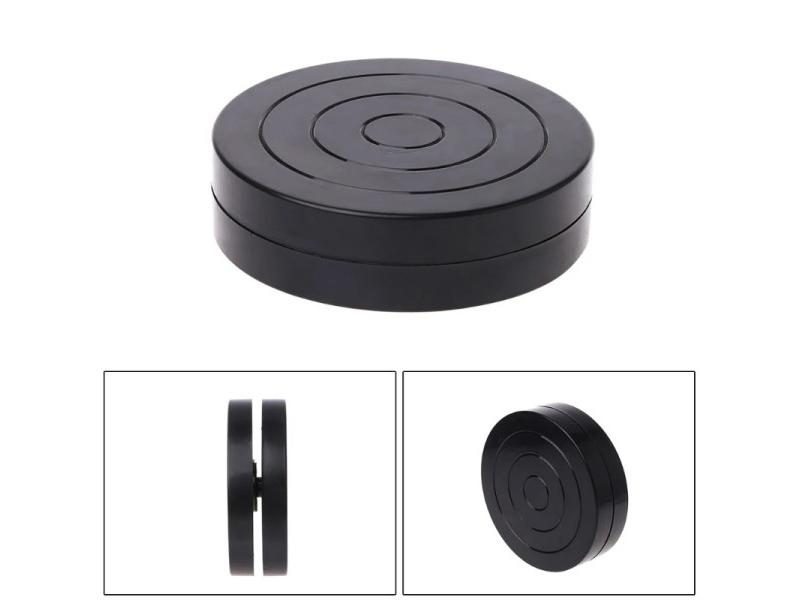 11.5cm Plastic Turntable Pottery Clay And Plastic Tools Manual DIY Tools 360 Carousel 2